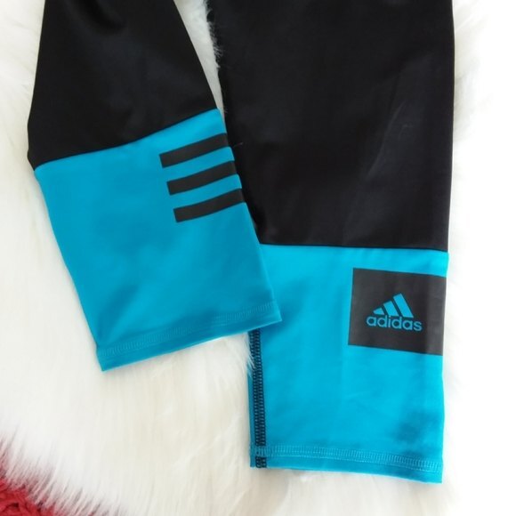 Adidas Black & Blue Color Block AYG Pants S - Picture 6 of 7